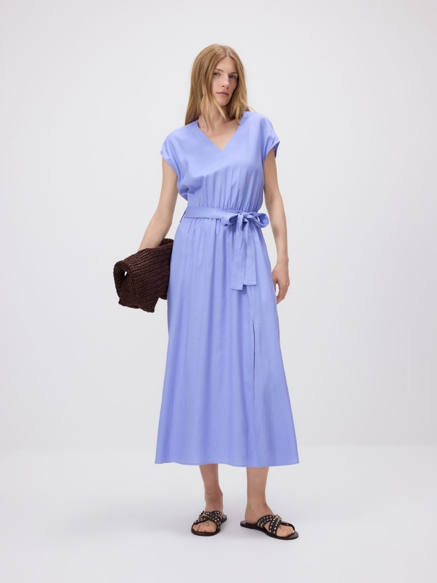 LADIES` DRESS - azzurro - RESERVED