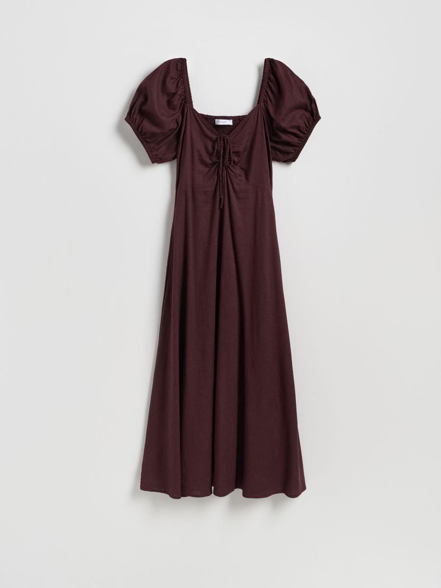 LADIES` DRESS - hnedá - RESERVED