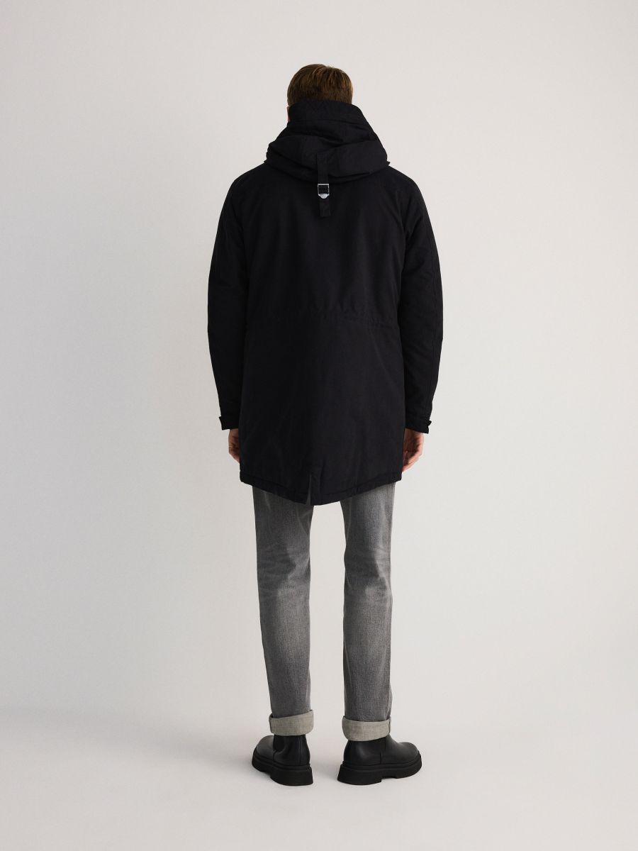 Insulated parka with hood - black - RESERVED - 5