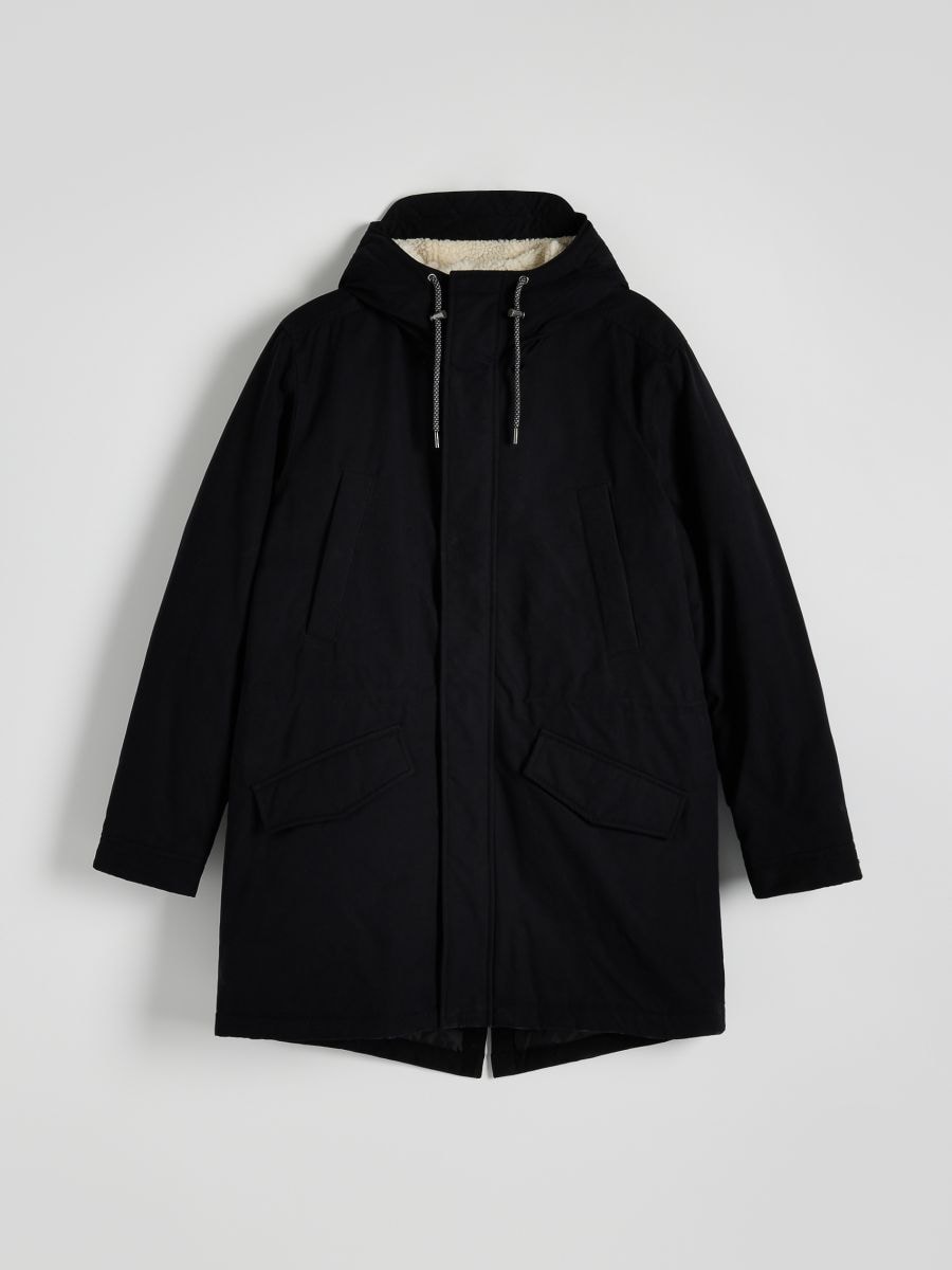 Insulated parka with hood - black - RESERVED - 7