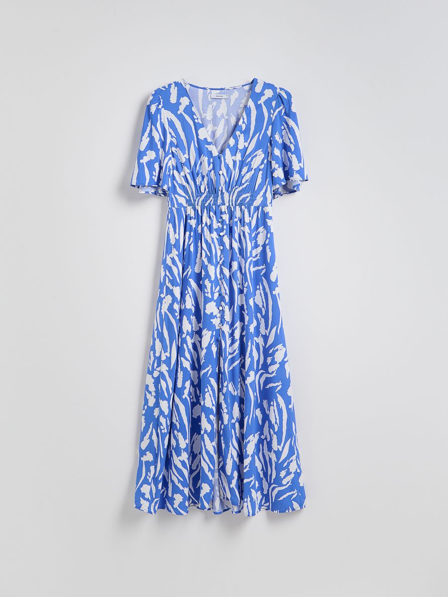 Robe midi à motif - bleu clair - RESERVED - 6