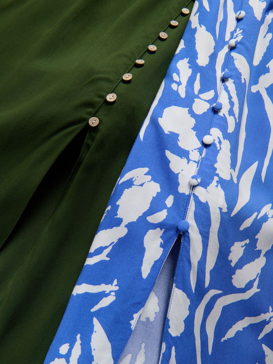 Robe midi à motif - bleu clair - RESERVED - 7