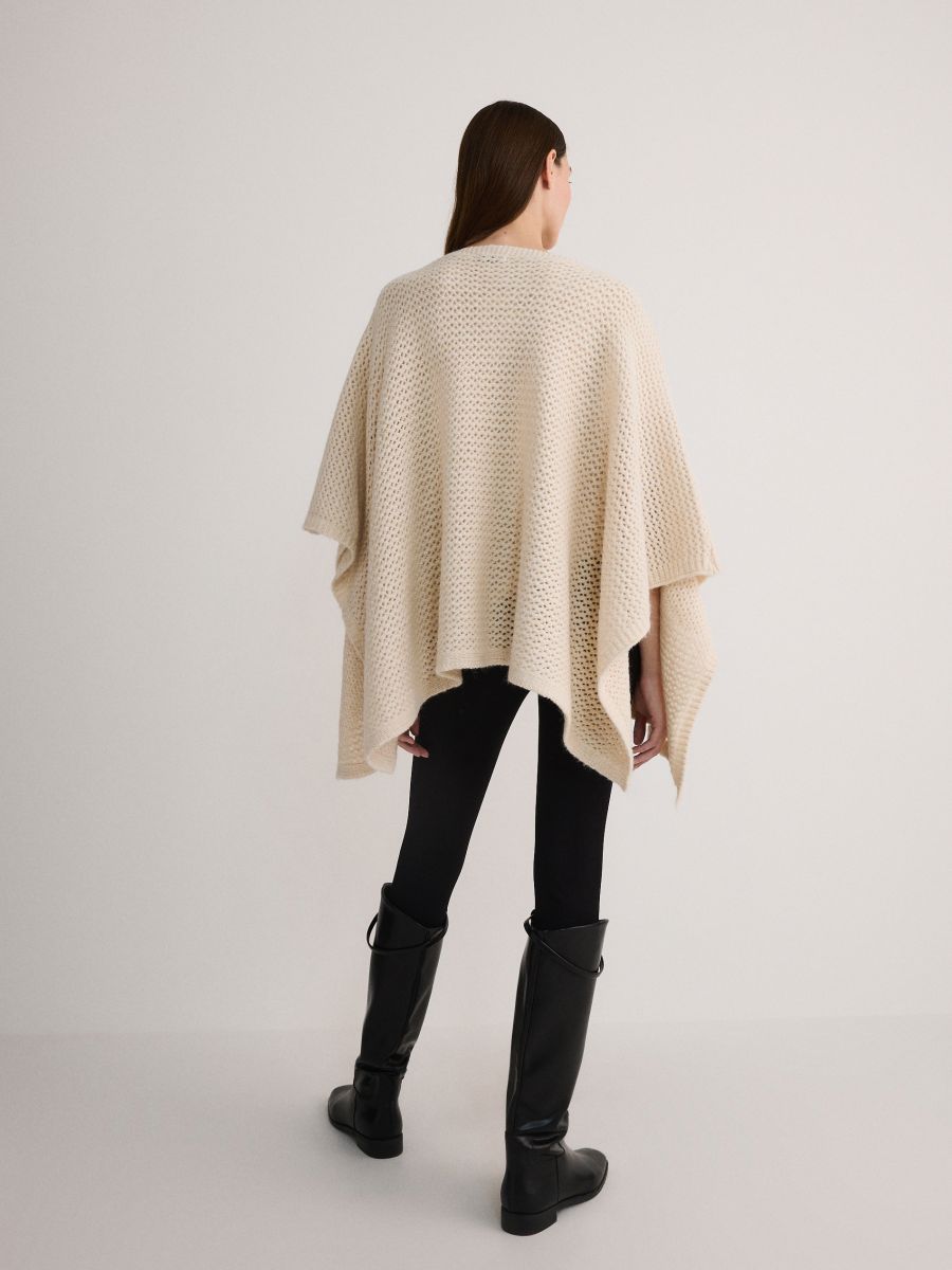 LADIES` PONCHO - cream - RESERVED - 4