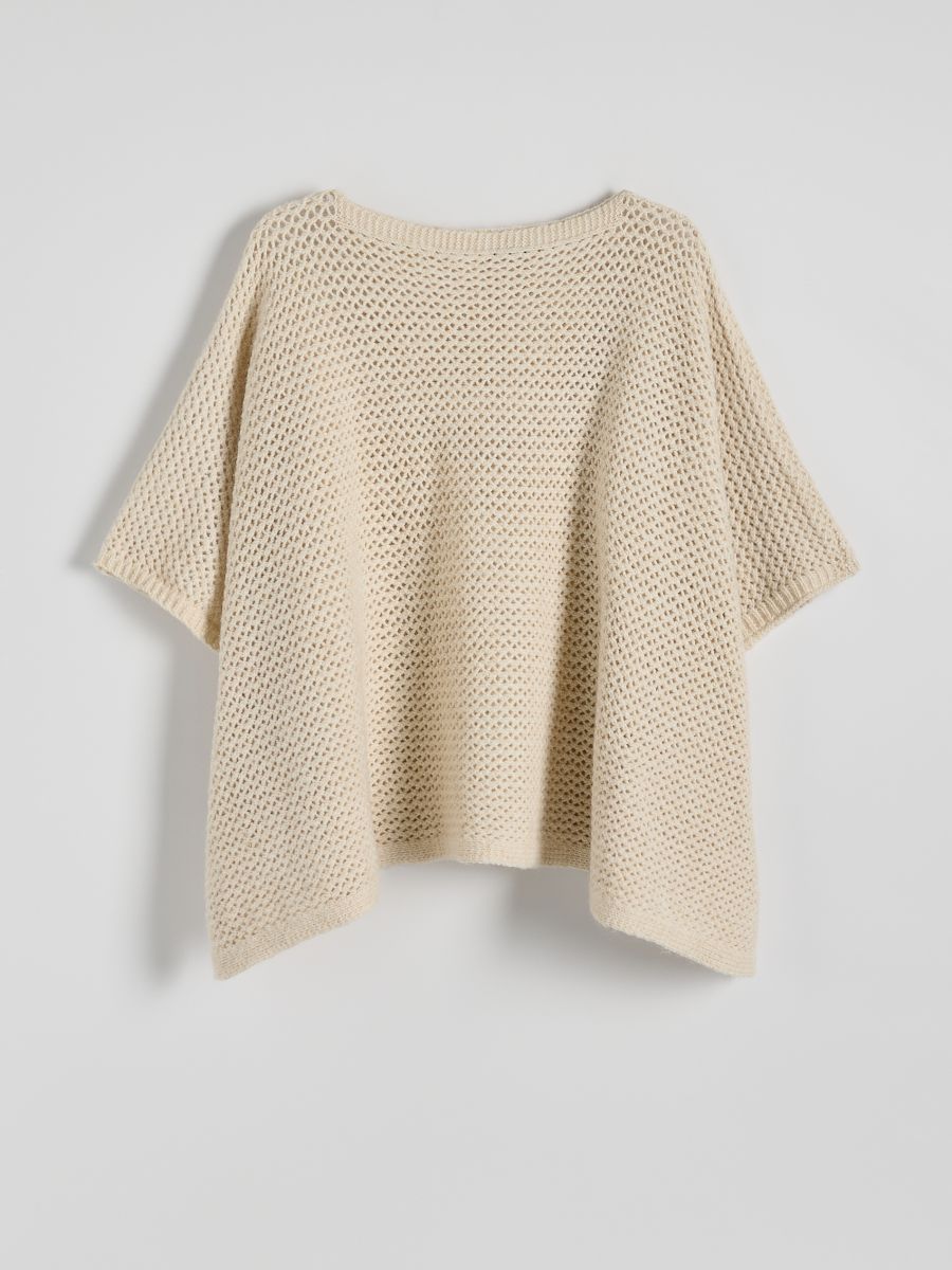 LADIES` PONCHO - cream - RESERVED - 5