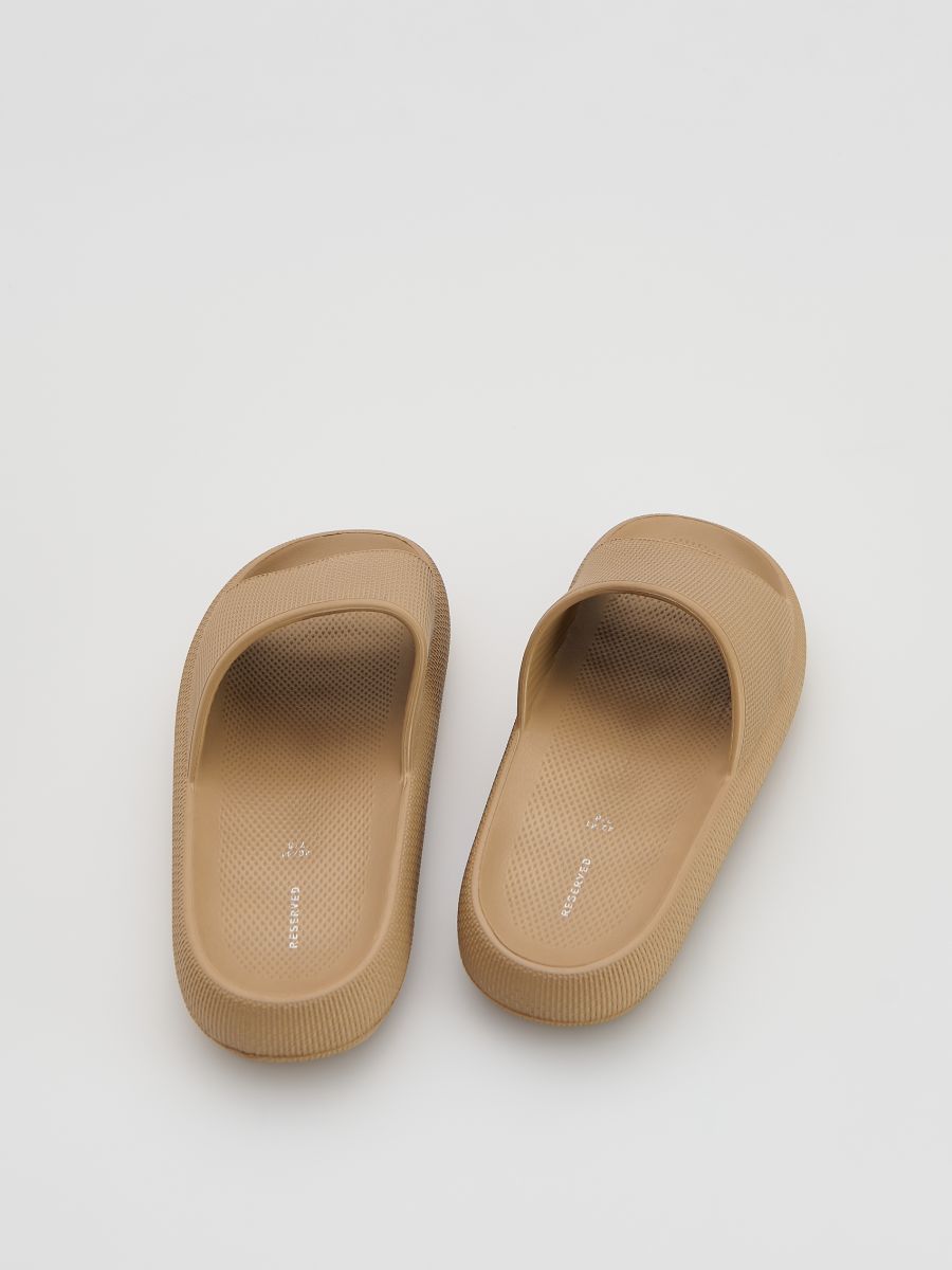 Foam sliders - beige - RESERVED - 3