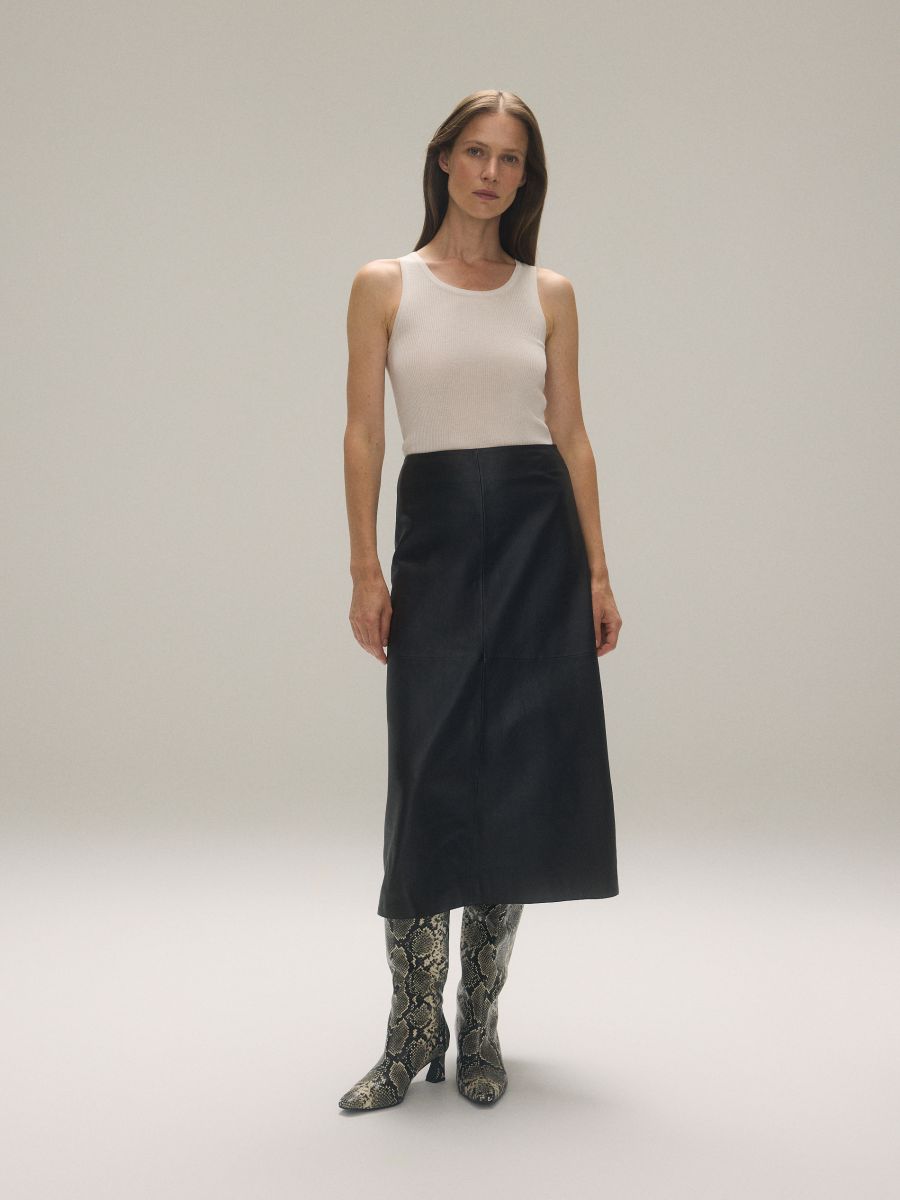 LADIES` SINGLET - krem - RESERVED - 2