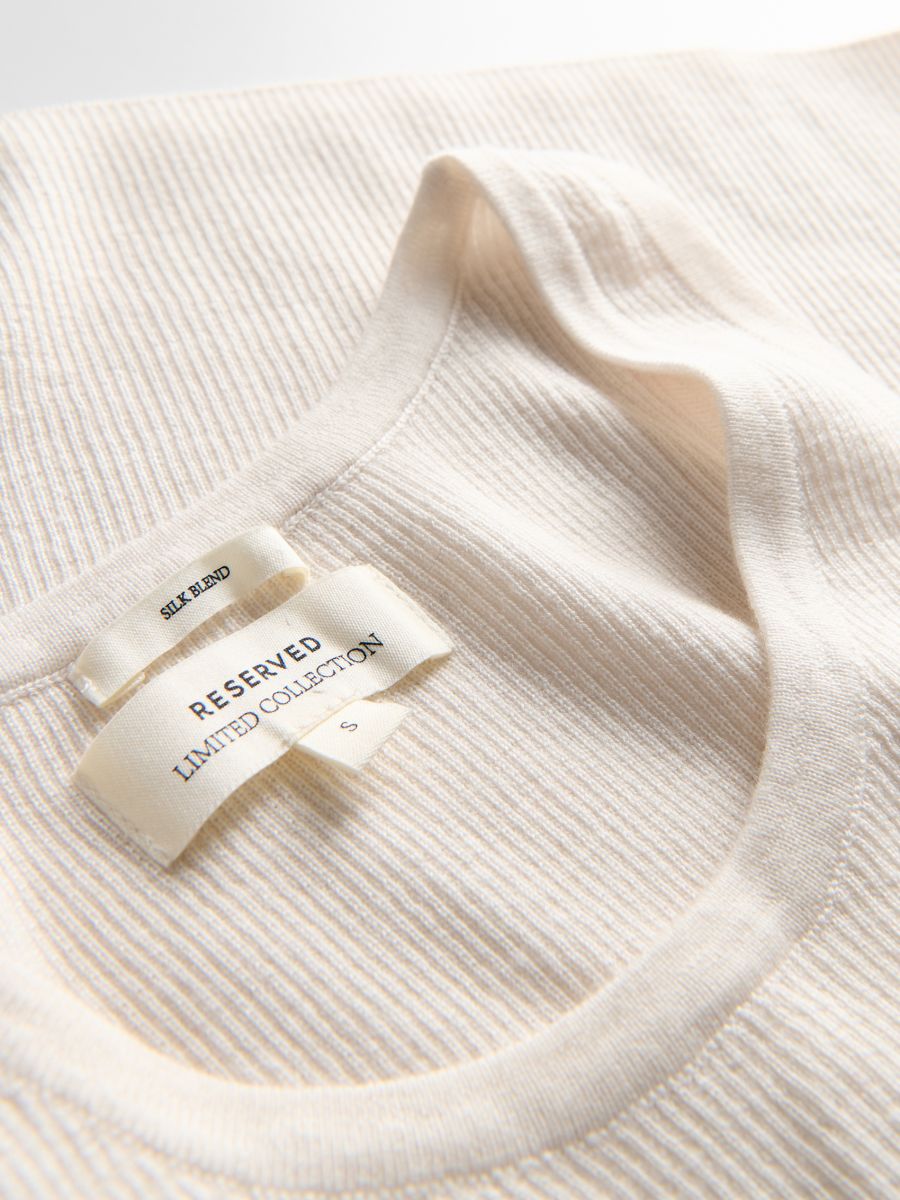 LADIES` SINGLET - krem - RESERVED - 5