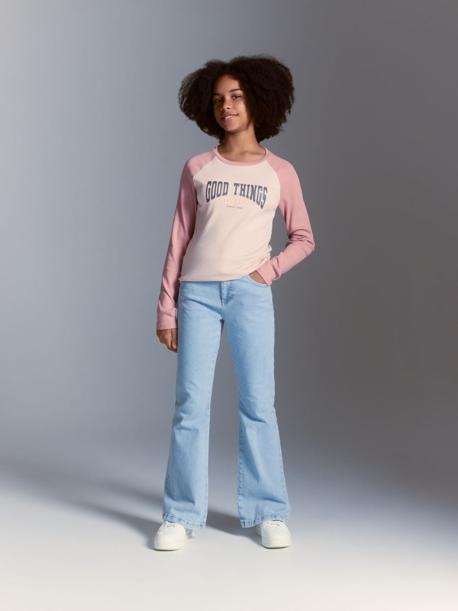 T-shirt with print - pink - RESERVED