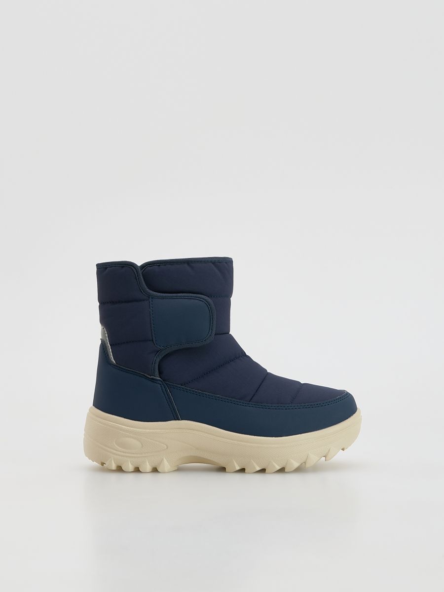 Botas de nieve con velcro - azul marino - RESERVED