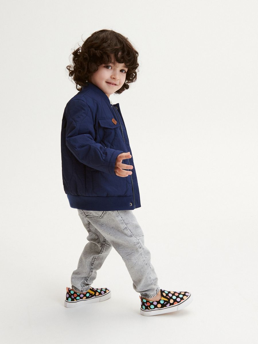 Elastic jogger jeans - light grey - RESERVED - 4