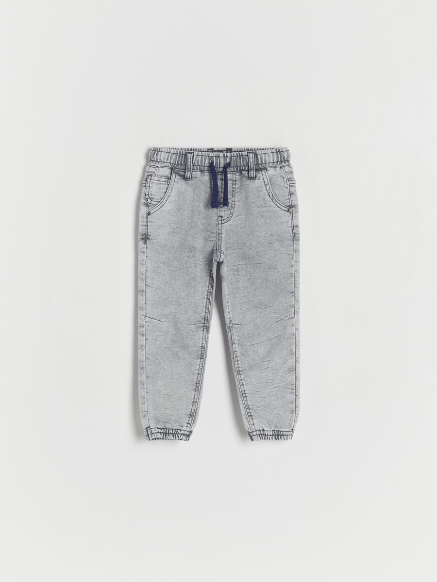 Elastic jogger jeans - light grey - RESERVED - 2