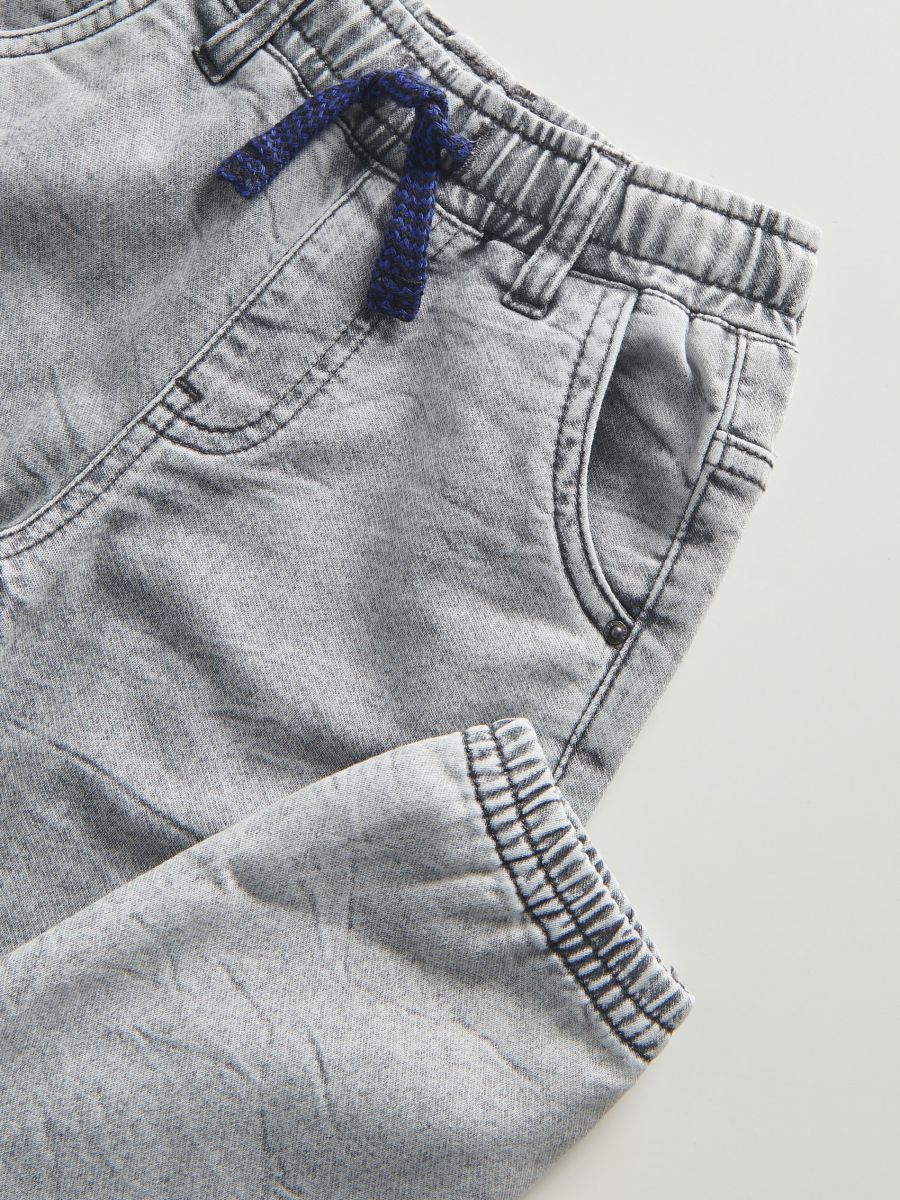 Elastic jogger jeans - light grey - RESERVED - 6