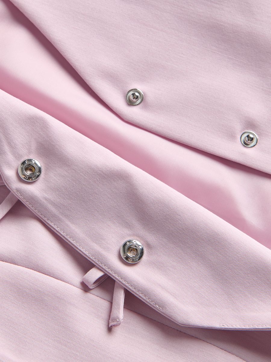 Smart elongated waistcoat - pink - RESERVED - 3