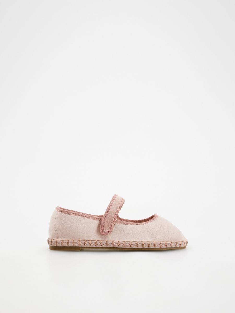 Faux suede ballerinas - nude - RESERVED