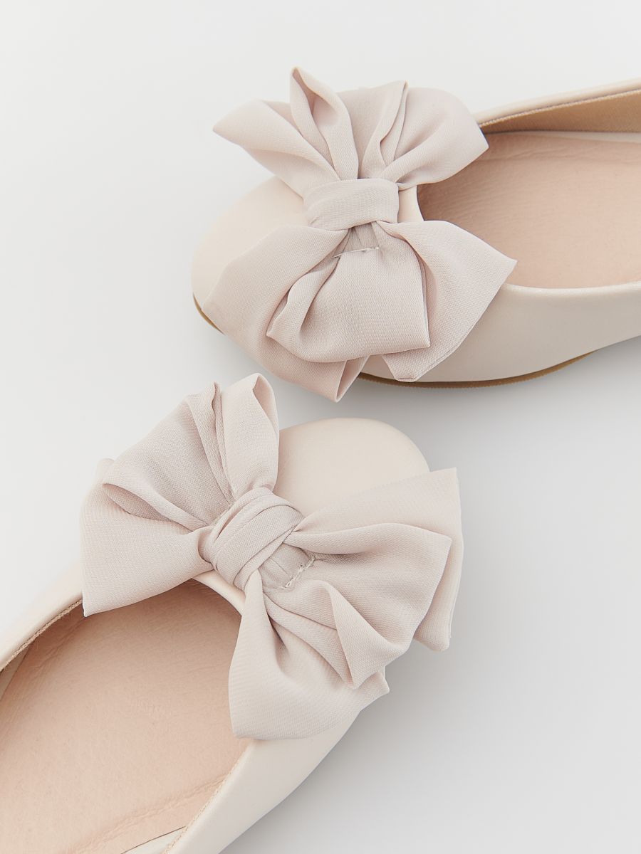Ballerinas with bow detail - nude - RESERVED