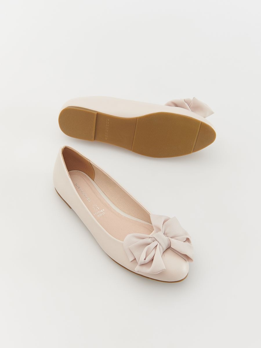 Ballerinas with bow detail - nude - RESERVED - 5