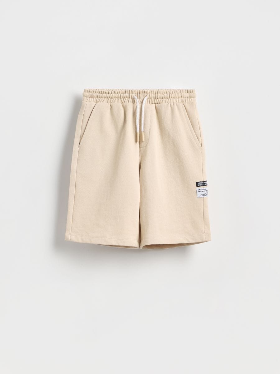 Cotton shorts - beige - RESERVED