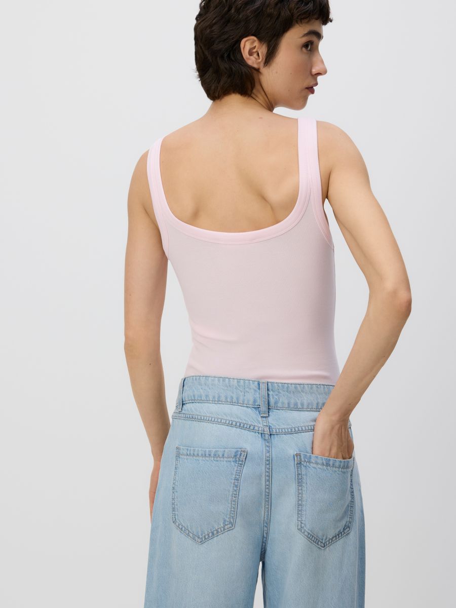 Bawełniane body - pastelowy róż - RESERVED - 4