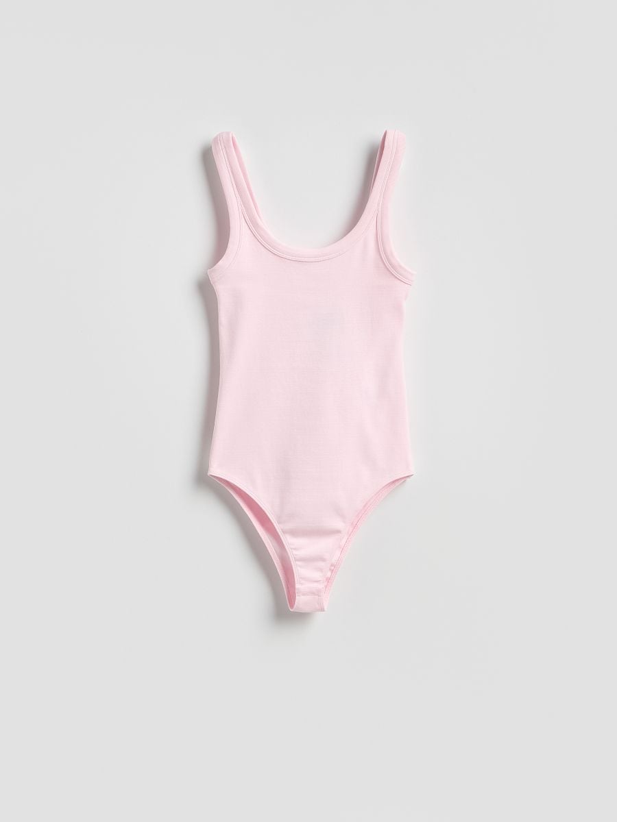 Bawełniane body - pastelowy róż - RESERVED
