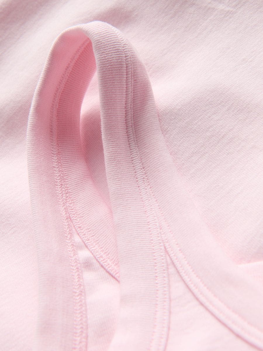 Bawełniane body - pastelowy róż - RESERVED - 6
