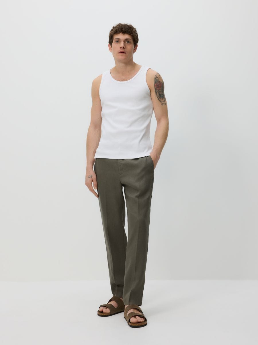 Cotton tank top - white - RESERVED - 5