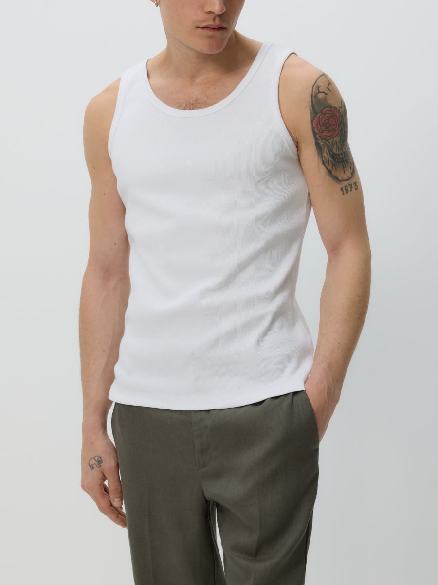 Cotton tank top - white - RESERVED - 6
