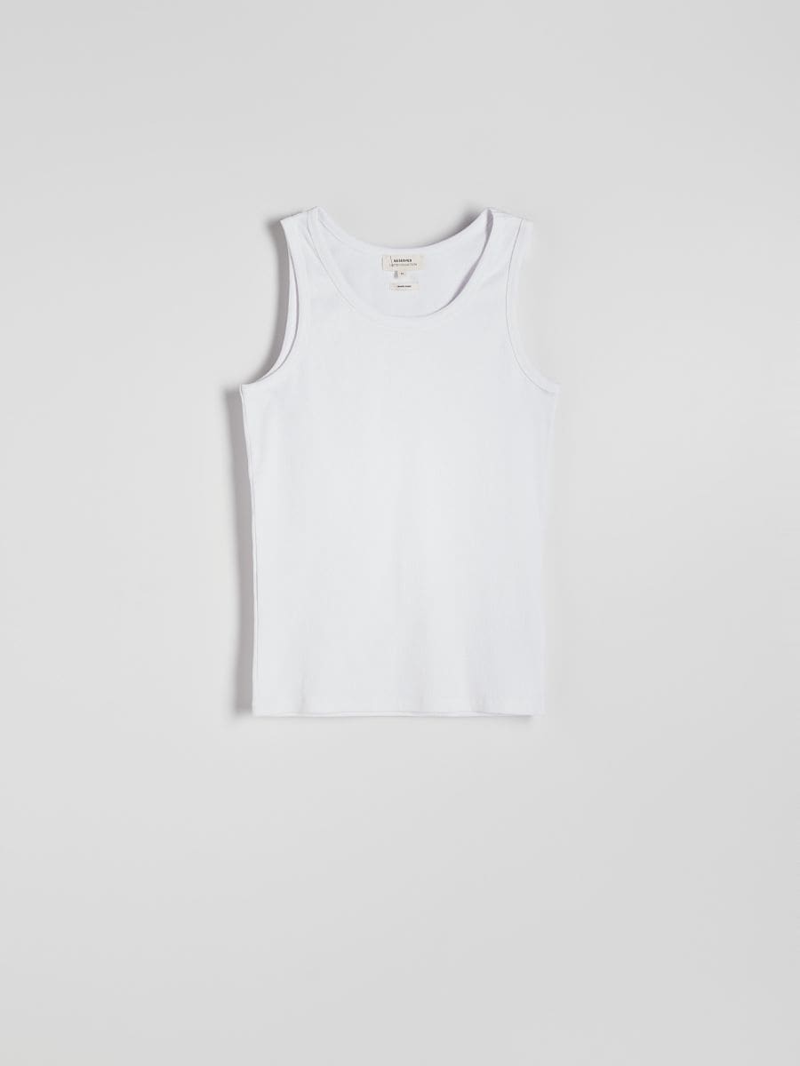 Cotton tank top - white - RESERVED - 7