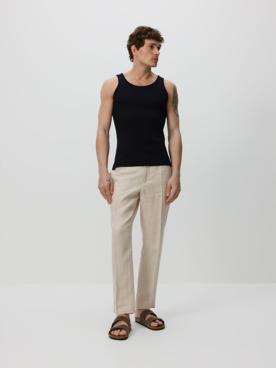 Cotton tank top - black - RESERVED - 7