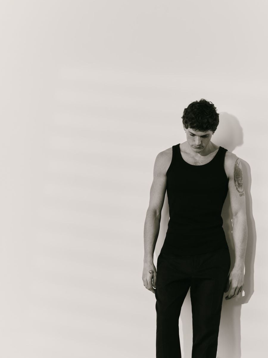 Cotton tank top - black - RESERVED - 3