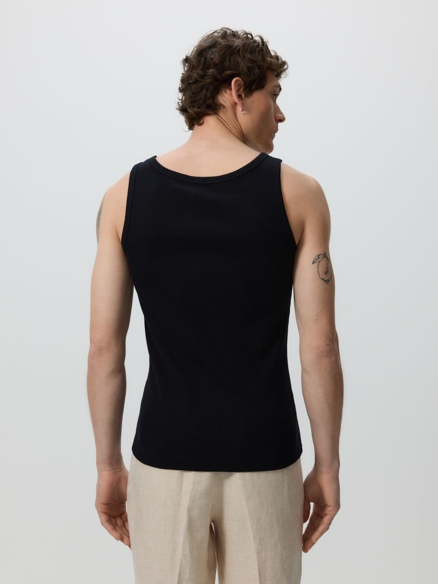 Cotton tank top - black - RESERVED - 8