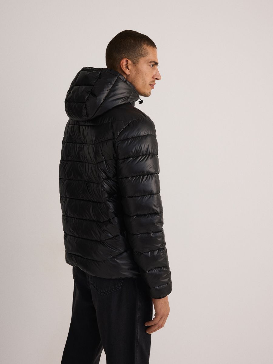 Quilted jacket with hood - black - RESERVED - 4