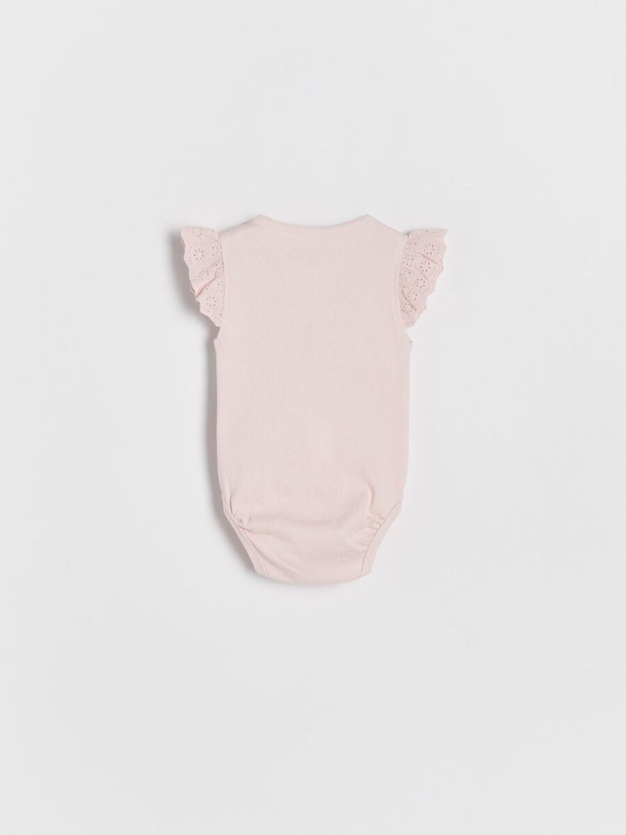 Bodysuit with ruffles - pastel pink - RESERVED - 2