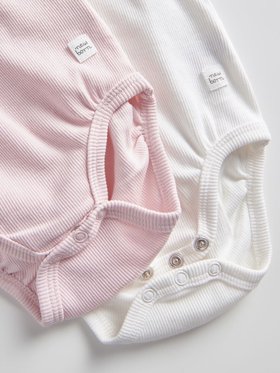 Bodysuit with ruffles - pastel pink - RESERVED - 3