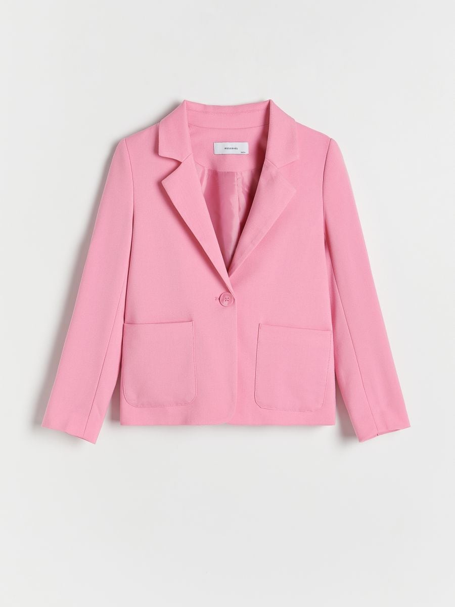 Viscose blend blazer - pink - RESERVED - 3