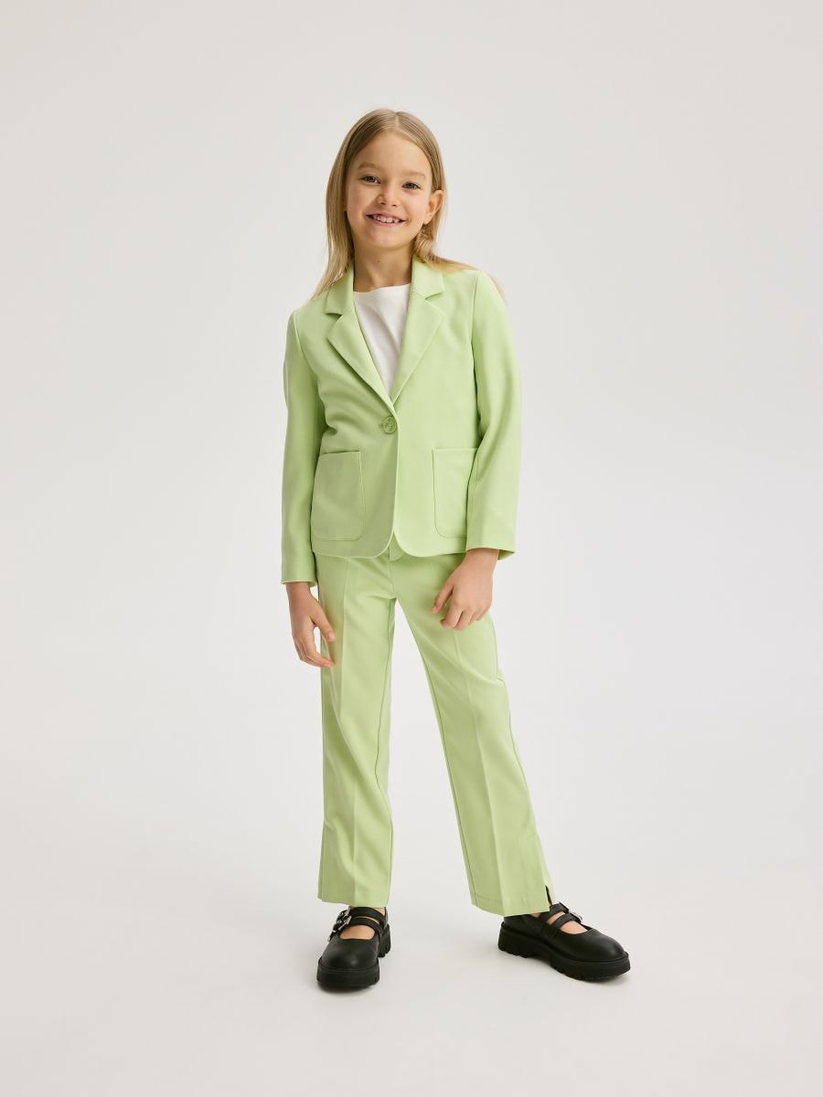 Viscose blend blazer - yellow green - RESERVED - 5