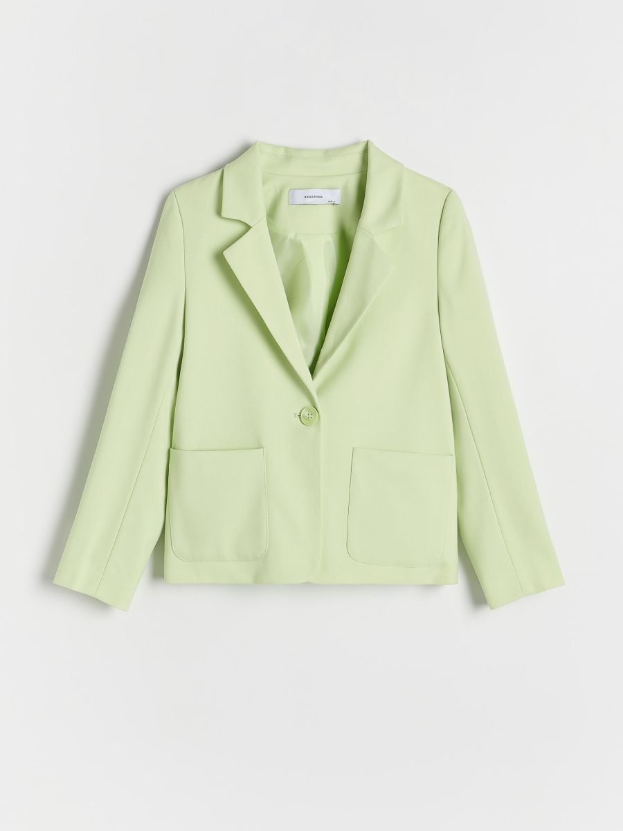Viscose blend blazer - yellow green - RESERVED - 2