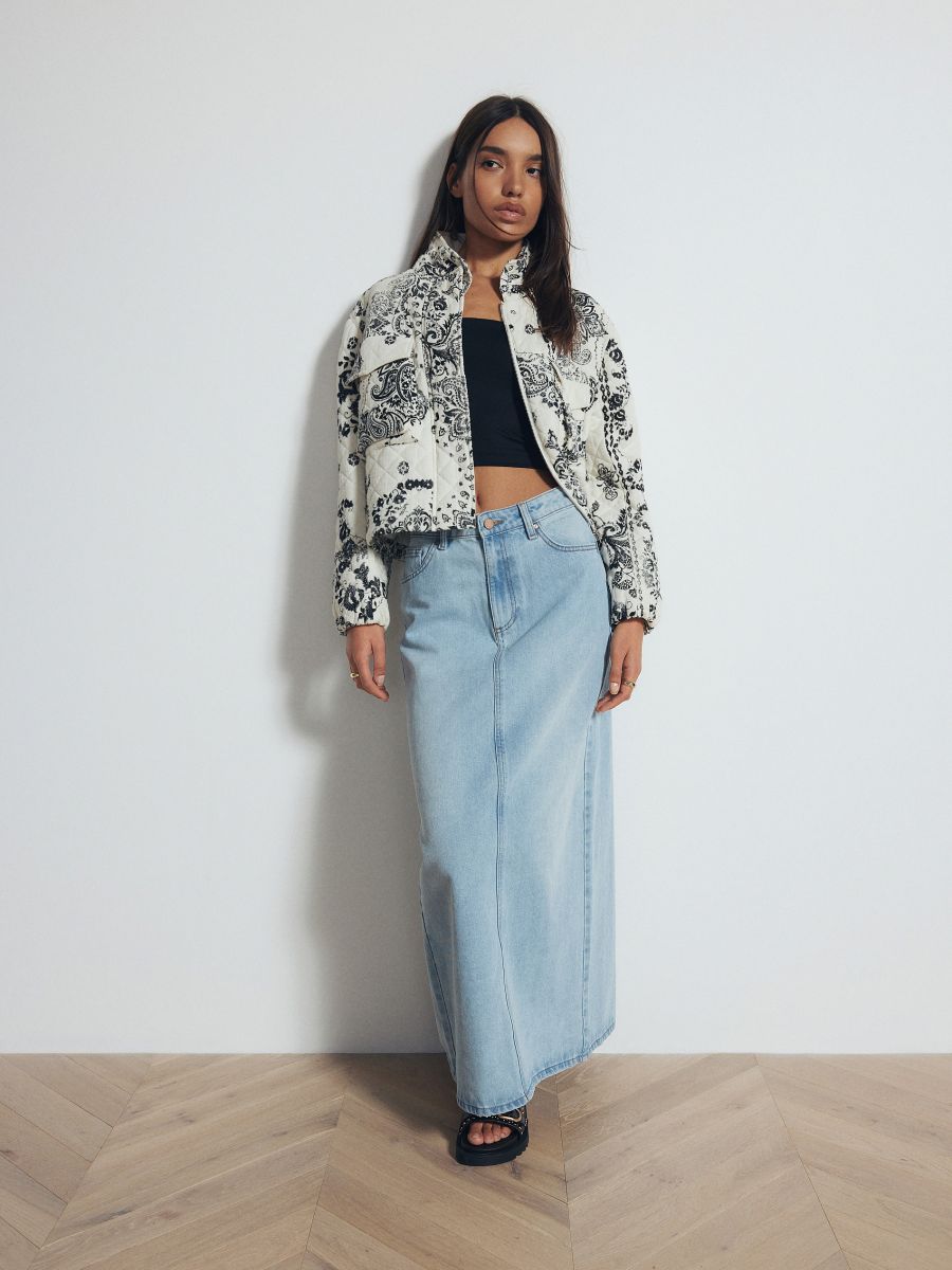 Paisley style pattern jacket - nude - RESERVED - 2