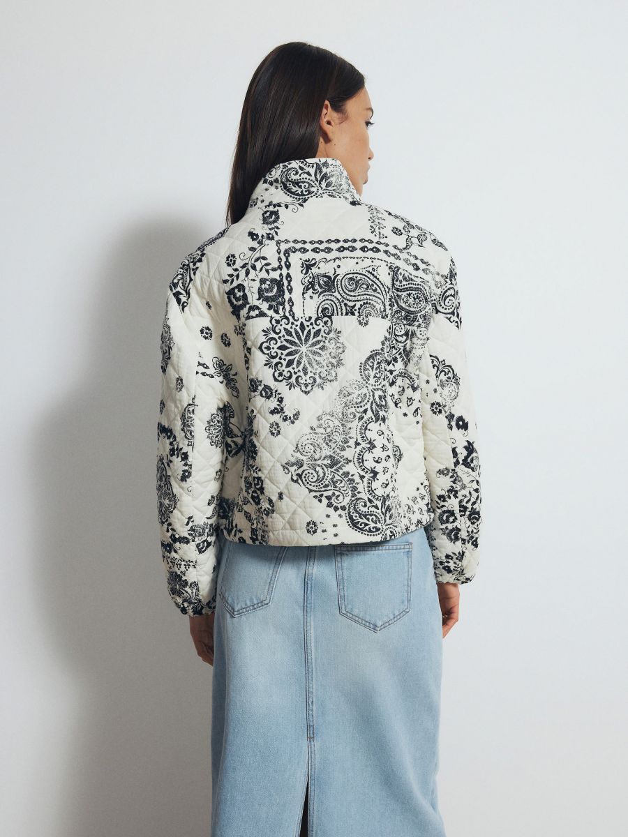 Paisley style pattern jacket - nude - RESERVED - 4