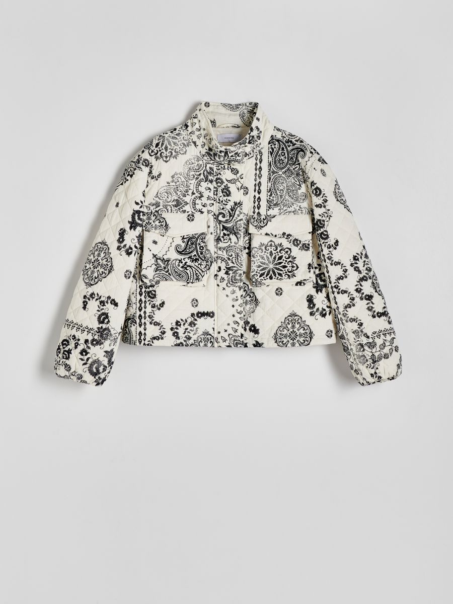 Paisley style pattern jacket - nude - RESERVED - 5