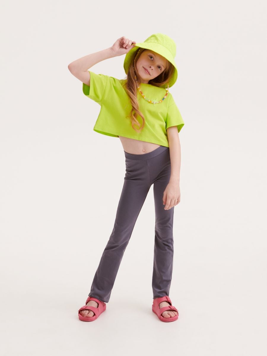 Flare trousers - dark grey - RESERVED - 4