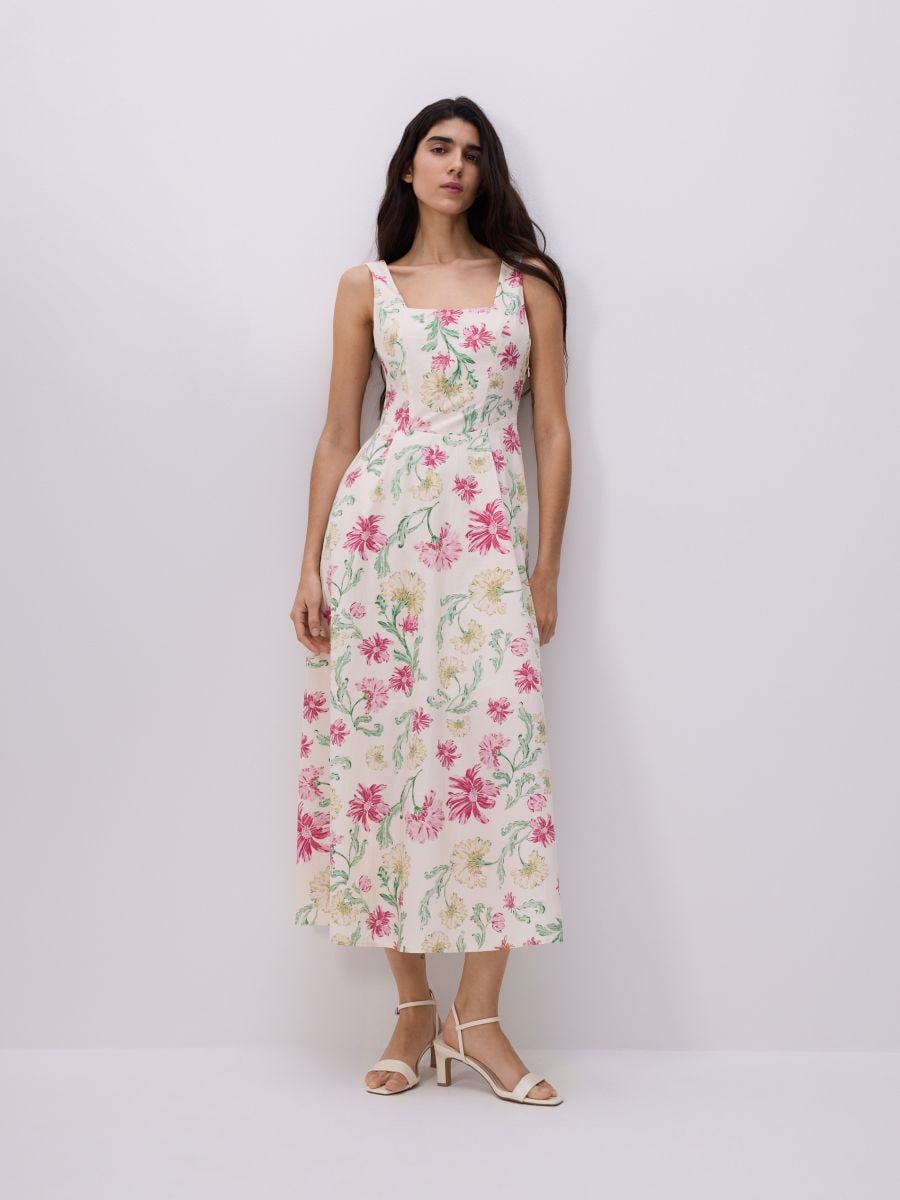 Dress with original pattern - multicolor - RESERVED - 3