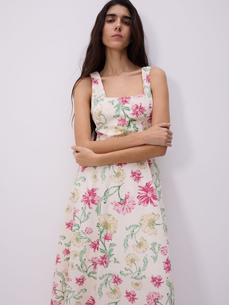 Dress with original pattern - multicolor - RESERVED - 4
