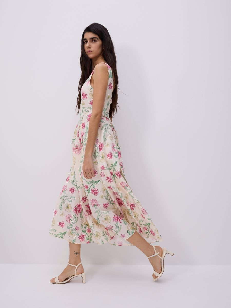 Dress with original pattern - multicolor - RESERVED - 5