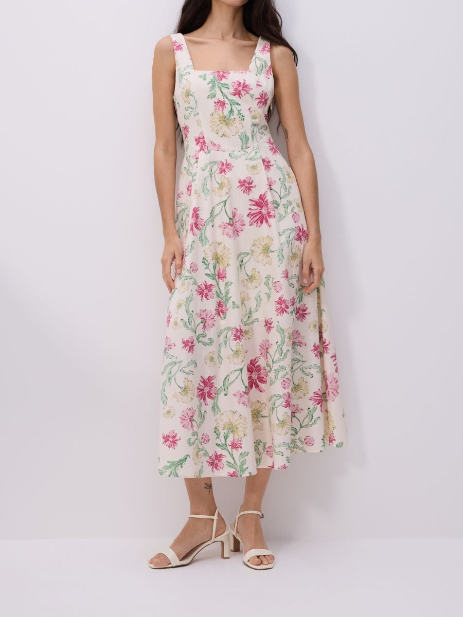 Dress with original pattern - multicolor - RESERVED - 8