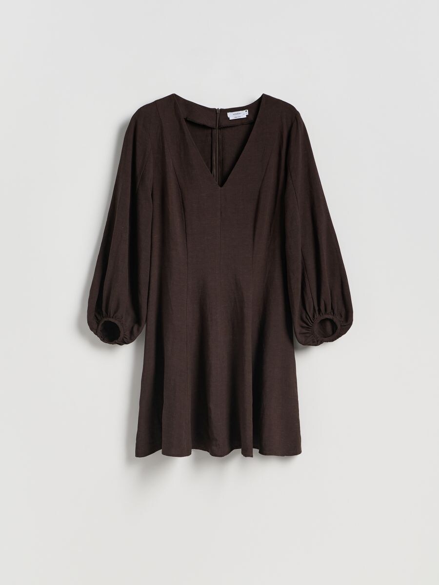 ◎Mimi様◎ ASOS DESIGN – Czarna sukienka mini z usztywnianymi długimi