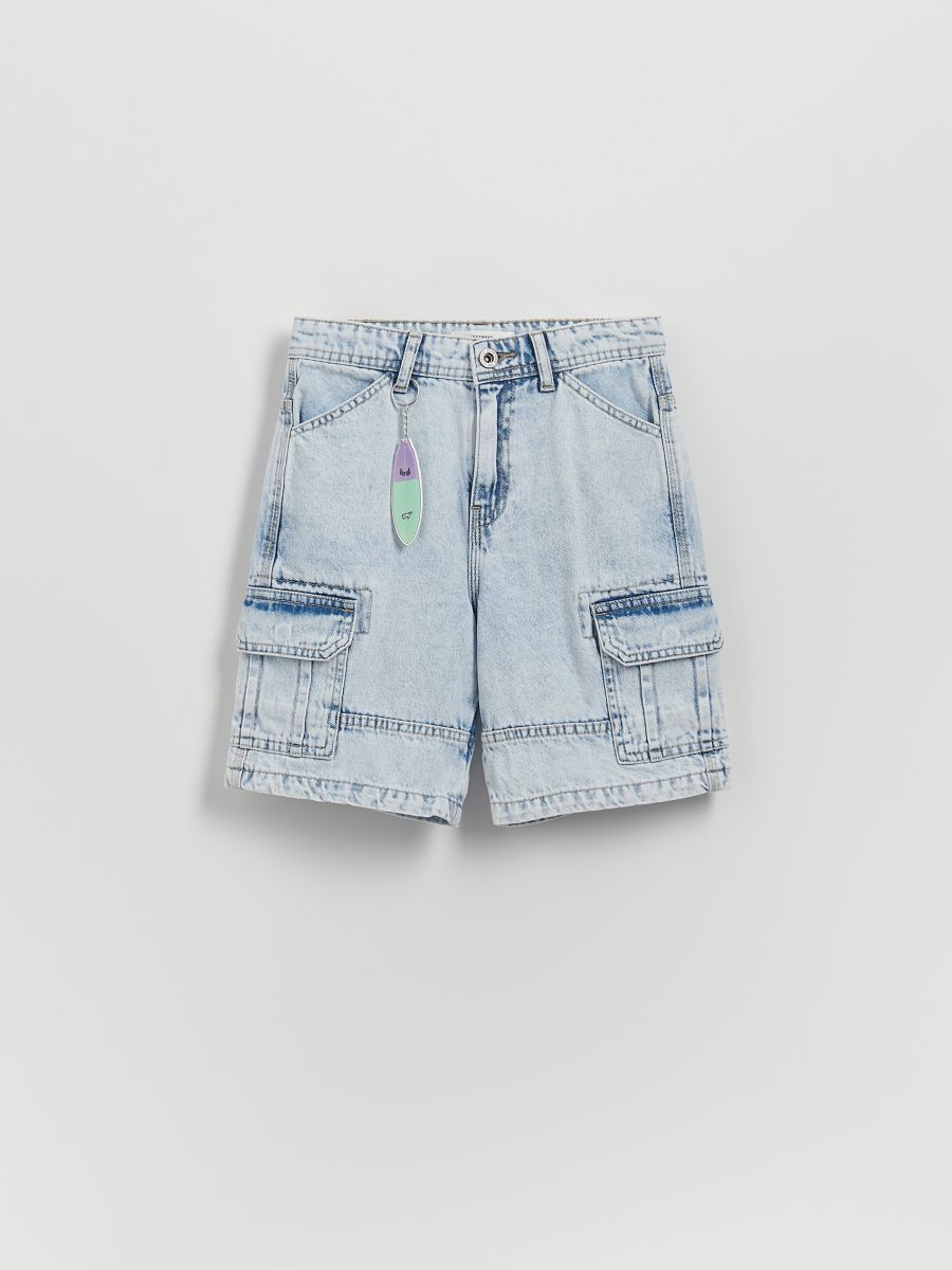 BOYS` SHORTS & CHAIN - синій - RESERVED