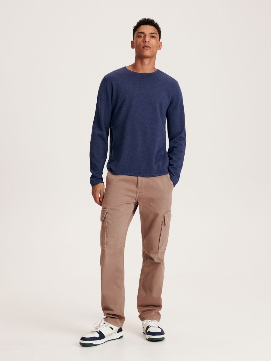 Pull en coton - Bleu - RESERVED - 2