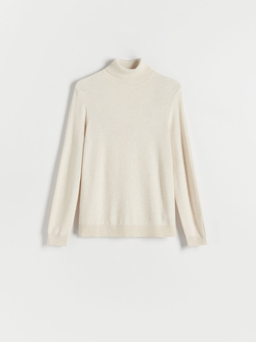 Pull en coton à col roulé - nude - RESERVED - 3