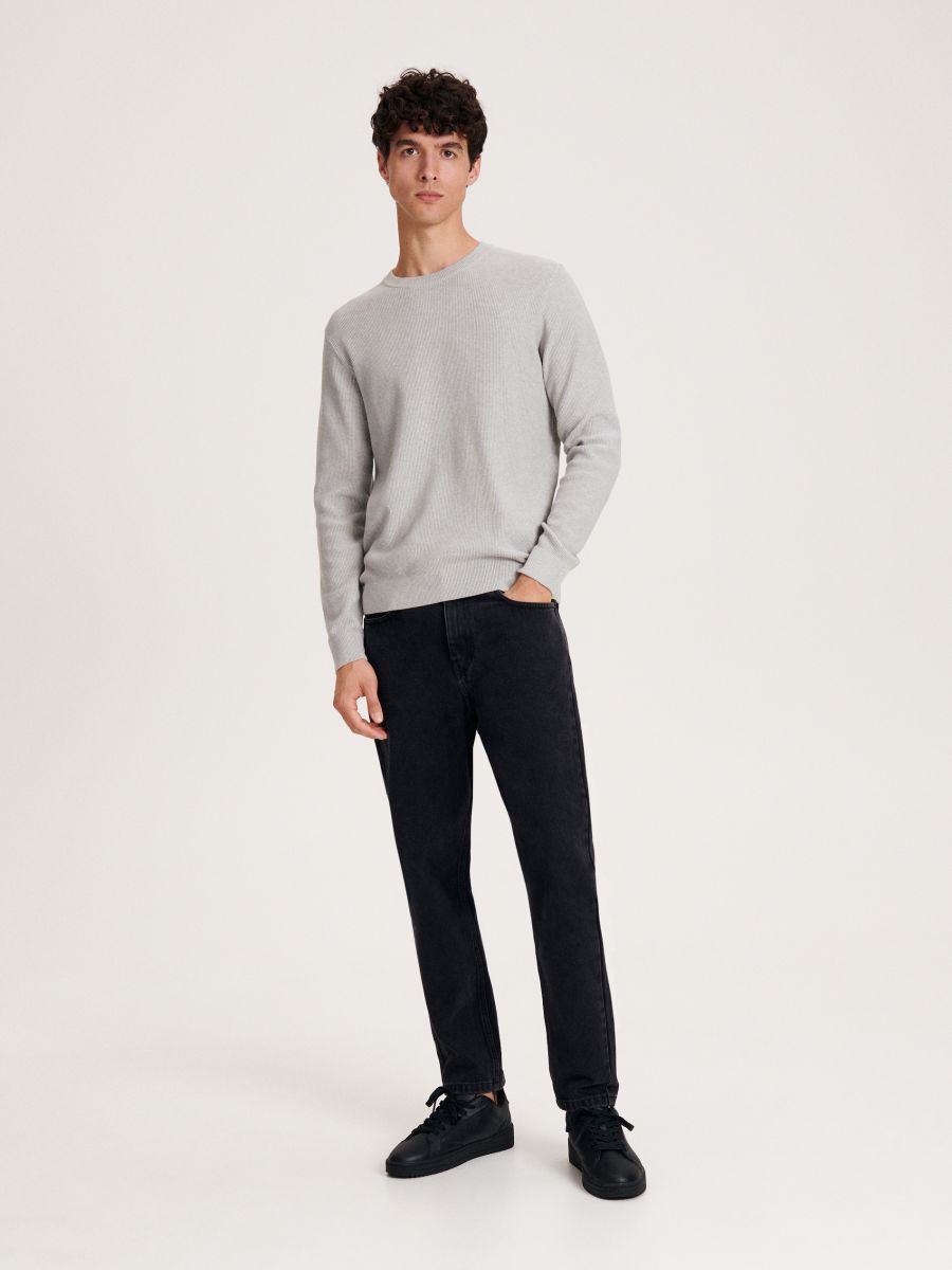 Pull en coton - Gris clair - RESERVED - 3