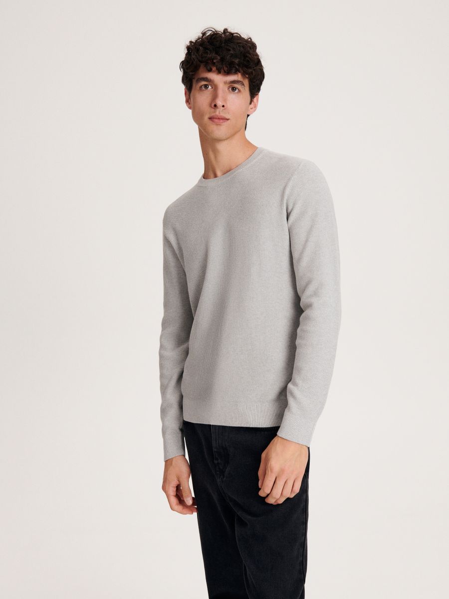 Pull en coton - Gris clair - RESERVED - 4